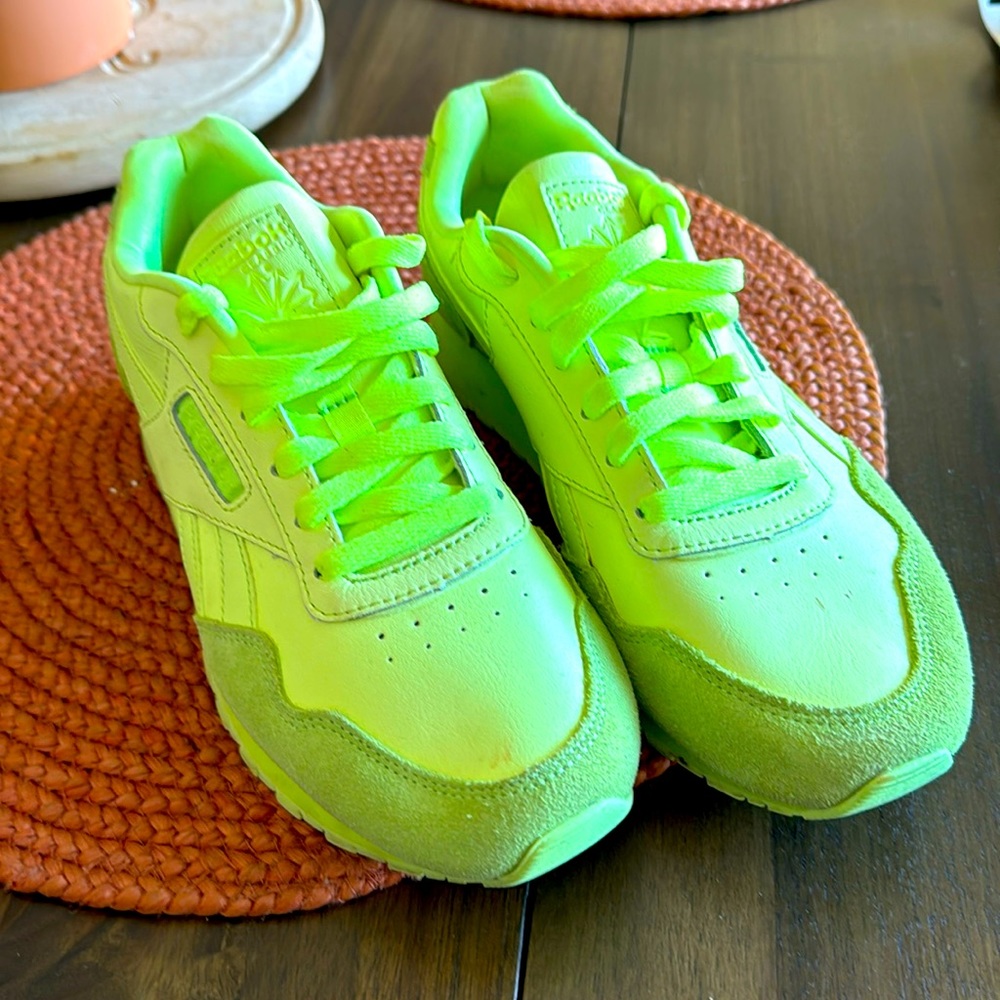 Neon Reebok sneakers